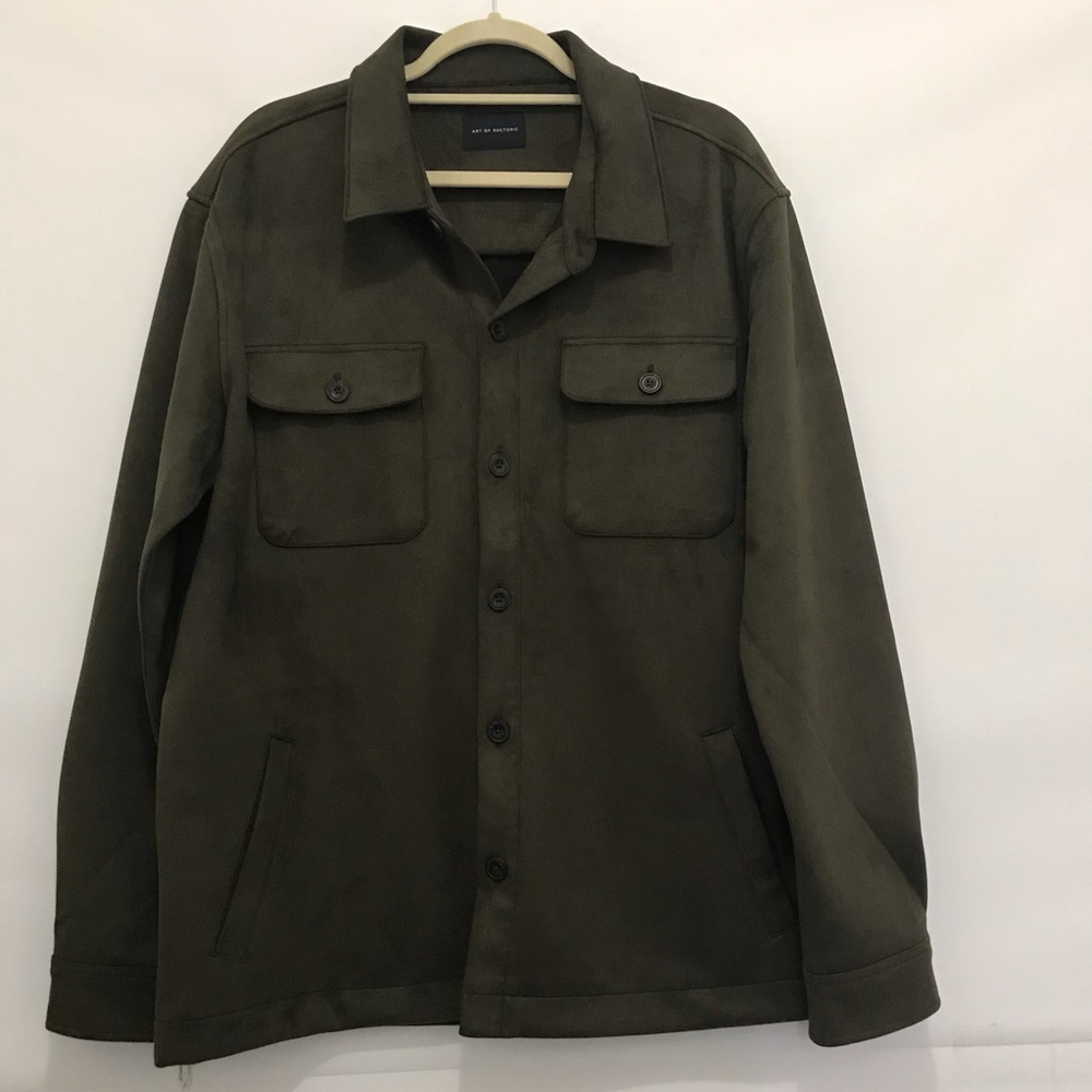 Art of Rhetoric Men's Olive Green Utility Jacket Size L